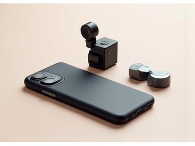 Batterie externe, cartes SD et autres accessoires pour smartphone, essentiels pour une production prolongée.
