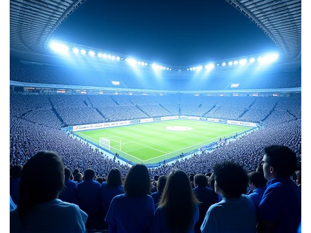 Stade Vélodrome de Marseille rempli de supporters lors d'un match de football.