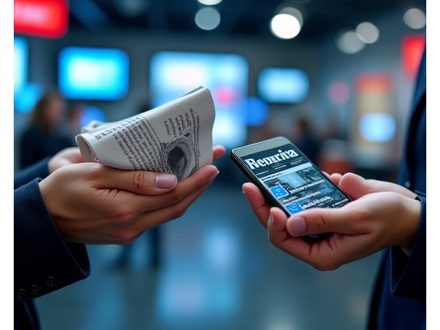 Mains tenant différents supports (journal, magazine, smartphone, micro) pour illustrer la variété des styles rédactionnels journalistiques